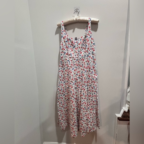 ๐ธ Floral-Print Fit & Flare Midi Dress โ Size XS  ๐ธ - Picture 2 of 16